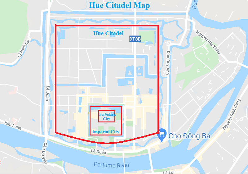 Hue Citadel Map