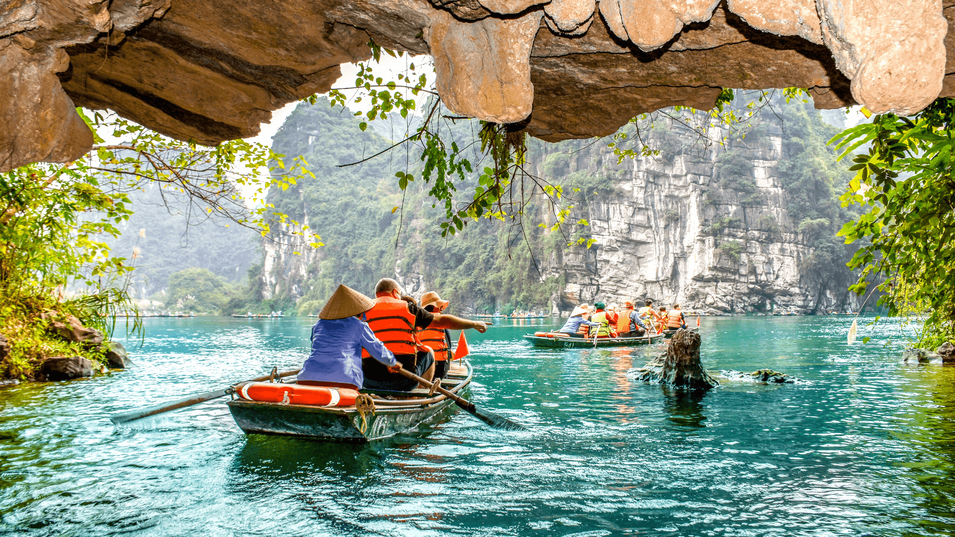 Tam Coc Caves in Vietnam
