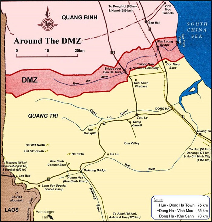 Vietnam DMZ Map