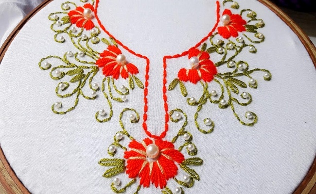 Hand Embroidery Painting